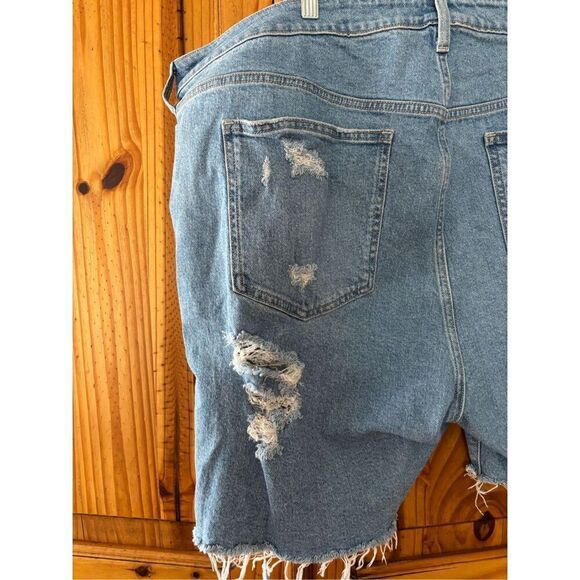 Torrid Button Fly Distressed Denim Shorts - Picture 7 of 8